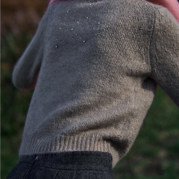 Zara Pink Fringed Scarf - Picture 4 of 7